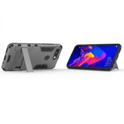 Coque Antichoc Huawei View 20 Et Huawei V20 Avec Support Gris -All For Phone Magasin coque huawei v20 frac3062 3