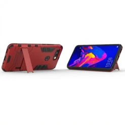 Coque Antichoc Huawei View 20 Et Huawei V20 Avec Support Rouge -All For Phone Magasin coque huawei v20 frac3063 2