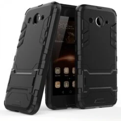 Coque Antichoc Huawei Y3 2017 Avec Support - Resistant Noir