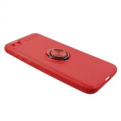 Coque Silicone Huawei Y5 2018 / Y5 Prime 2018 Avec Anneau En Metal Rouge -All For Phone Magasin coque huawei y5 prime 2018 frac2971 2