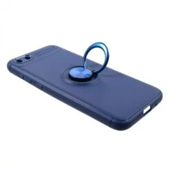 Coque Silicone Huawei Y5 2018 / Y5 Prime 2018 Avec Anneau En Metal Bleu -All For Phone Magasin coque huawei y5 prime 2018 frac2972 2