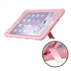Coque Antichoc Renforcé 2 En 1 IPad Air 2 Avec Petit Support Rose -All For Phone Magasin coque ipad air 2 frac2693 4