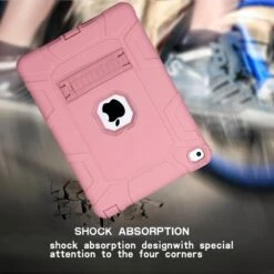 Coque Antichoc Renforcé 2 En 1 IPad Air 2 Avec Petit Support Rose -All For Phone Magasin coque ipad air 2 frac2693 7