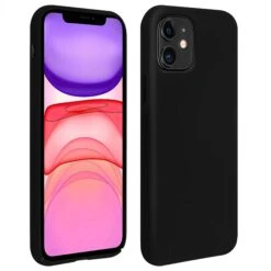Coque Silicone IPhone 11 Semi Rigide Avec Finition Cool Touch Noir