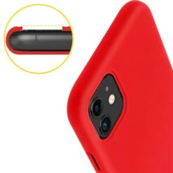 Coque Silicone IPhone 11 Semi Rigide Avec Finition Cool Touch Rouge -All For Phone Magasin coque iphone 11 frac3200 11