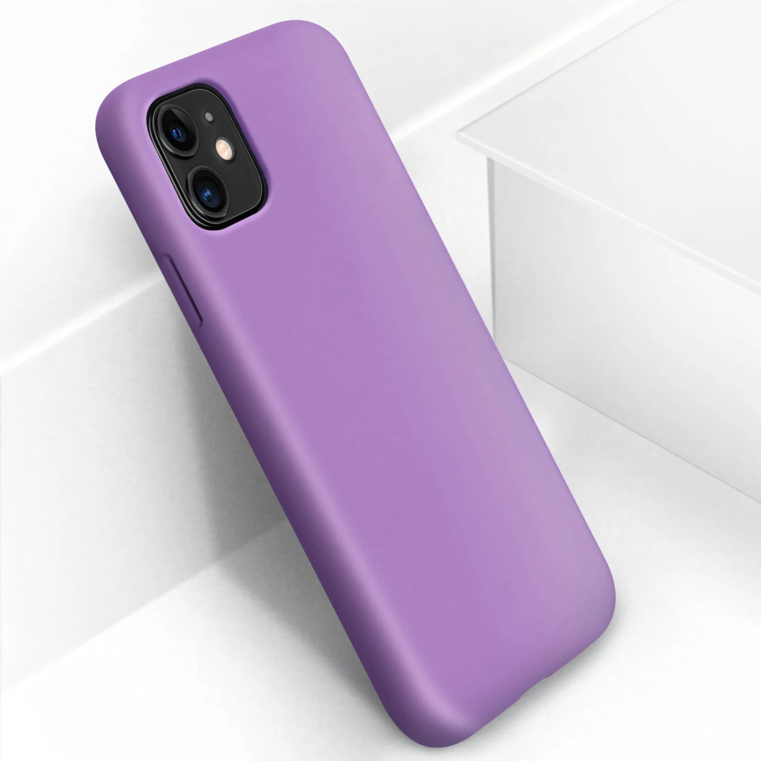 Coque Silicone IPhone 11 Semi Rigide Avec Finition Cool Touch Violet 4 Coque Silicone IPhone 11 Semi Rigide Avec Finition Cool Touch Violet – Image 2