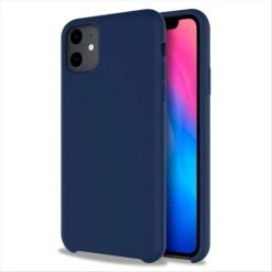 Coque Silicone IPhone 11 Semi Rigide Avec Finition Cool Touch Bleu