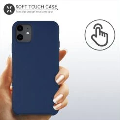 Coque Silicone IPhone 11 Semi Rigide Avec Finition Cool Touch Bleu -All For Phone Magasin coque iphone 11 frac3202 3