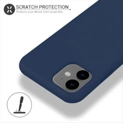 Coque Silicone IPhone 11 Semi Rigide Avec Finition Cool Touch Bleu -All For Phone Magasin coque iphone 11 frac3202 5