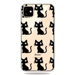 Coque Silicone IPhone 11 Fantaisie Petits Chats - Noir -All For Phone Magasin coque iphone 11 frac3336 3