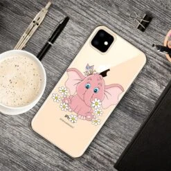 Coque Silicone IPhone 11 Fantaisie Elephant Rose -All For Phone Magasin coque iphone 11 frac3345 4