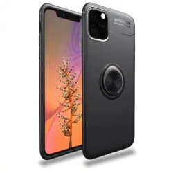 Coque Antichoc IPhone 11 Avec Anneau Pour Support Aimanté - Noir