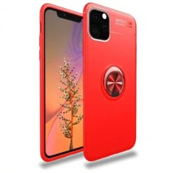 Coque Antichoc IPhone 11 Avec Anneau Pour Support Aimanté - Rouge