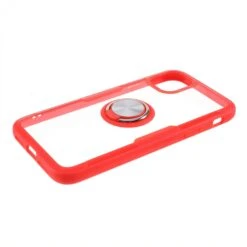 Coque Transparente IPhone 11 Avec Anneau Métallique - Rouge -All For Phone Magasin coque iphone 11 frac3367 3