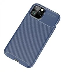 Coque IPhone 11 Pro Style Fibre De Carbone - Bleu Foncé -All For Phone Magasin coque iphone 11 pro frac3317 1