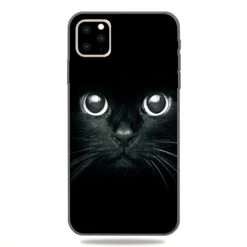 Coque Silicone IPhone 11 Pro Max Cat Eyes - Noir