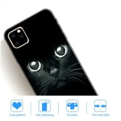 Coque Silicone IPhone 11 Pro Max Cat Eyes - Noir -All For Phone Magasin coque iphone 11 pro max frac3333 3