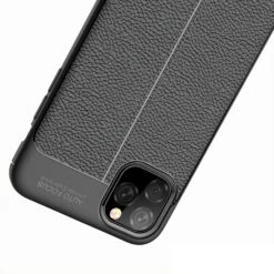 Coque Silicone IPhone 11 Pro Max Aspect Cuir - Noir -All For Phone Magasin coque iphone 11 pro max frac3340 11