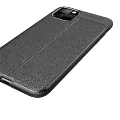 Coque Silicone IPhone 11 Pro Max Aspect Cuir - Noir -All For Phone Magasin coque iphone 11 pro max frac3340 4