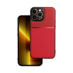 Coque IPhone 12 Et 12 Pro En Silicone Noble Rouge