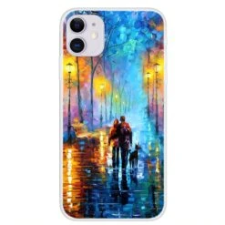 Coque Silicone IPhone 12 Pro Et IPhone 12 Couple Bleu Foncé