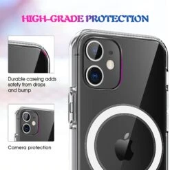 Coque Antichoc IPhone 12 Pro Et 12 Charge Sans Fil Transparent -All For Phone Magasin coque iphone 12 frac3849 6