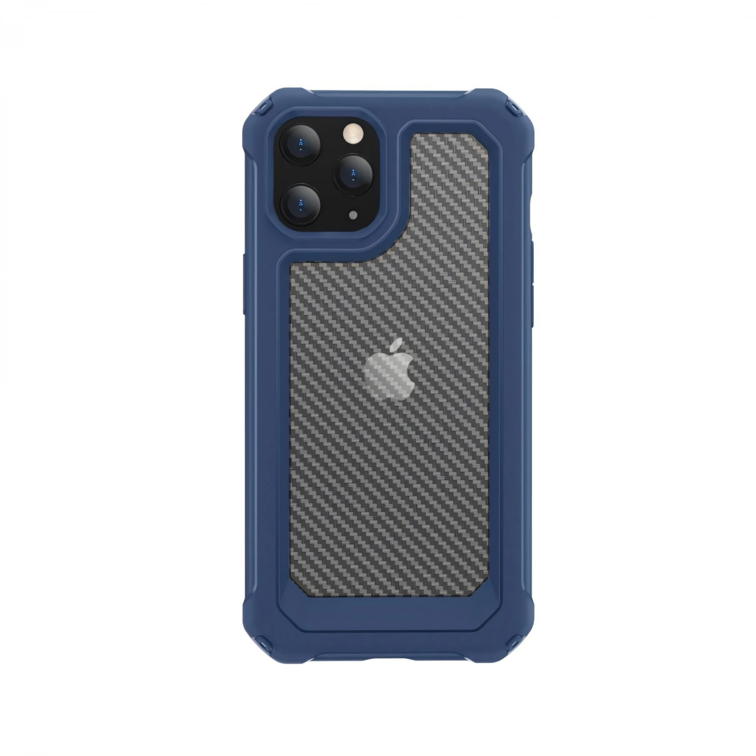 Coque Antichoc IPhone 12 Mini Style Fibre De Carbone - Bleu Foncé 4 Coque Antichoc IPhone 12 Mini Style Fibre De Carbone - Bleu Foncé – Image 2