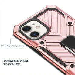 Coque Antichoc Hybride IPhone 12 Mini Avec Anneau - Rose -All For Phone Magasin coque iphone 12 mini frac3477 5
