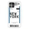 Coque Silicone IPhone 12 Mini Billet D'embarquement Pour New York -All For Phone Magasin coque iphone 12 mini frac3504