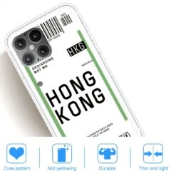 Coque Silicone IPhone 12 Mini Billet D'embarquement Pour Hong Kong -All For Phone Magasin coque iphone 12 mini frac3505 4