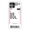 Coque Silicone IPhone 12 Mini Billet D'embarquement Pour Seoul -All For Phone Magasin coque iphone 12 mini frac3506