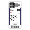 Coque Silicone IPhone 12 Mini Billet D'embarquement Pour Tokyo Kim