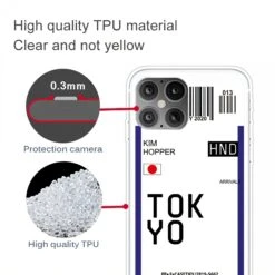 Coque Silicone IPhone 12 Mini Billet D'embarquement Pour Tokyo Kim -All For Phone Magasin coque iphone 12 mini frac3508 2