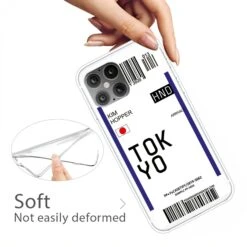 Coque Silicone IPhone 12 Mini Billet D'embarquement Pour Tokyo Kim -All For Phone Magasin coque iphone 12 mini frac3508 3