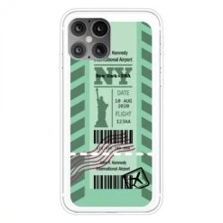 Coque Silicone IPhone 12 Mini Ticket De Transport New York