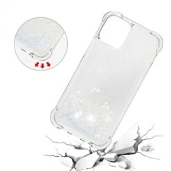 Coque Silicone IPhone 12 Mini Fantaisie Poussières D'étoiles - Blanc -All For Phone Magasin coque iphone 12 mini frac3511 4