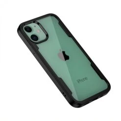 Coque Antichoc IPhone 12 Mini Avec Partie Transparente - Noir -All For Phone Magasin coque iphone 12 mini frac3562 2