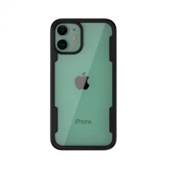 Coque Antichoc IPhone 12 Mini Avec Partie Transparente - Noir