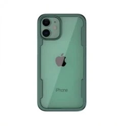 Coque Antichoc IPhone 12 Mini Avec Partie Transparente - Vert