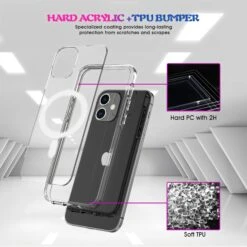 Coque Silicone Antichoc IPhone 12 Mini Charge Sans Fil Transparent -All For Phone Magasin coque iphone 12 mini frac3848 3