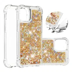 Coque Antichoc IPhone 12 Mini - Paillettes Or