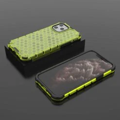 Coque Antichoc IPhone 12 Et 12 Pro Honeycomb - Vert -All For Phone Magasin coque iphone 12 pro frac3413 2
