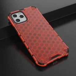 Coque Antichoc IPhone 12 Et 12 Pro Honeycomb - Rouge -All For Phone Magasin coque iphone 12 pro frac3414 3