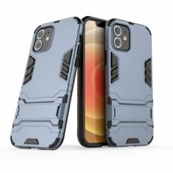 Coque Antichoc IPhone 12 Et 12 Pro Hybride Avec Support - Bleu -All For Phone Magasin coque iphone 12 pro frac3453 2