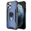 Coque IPhone 12 Et 12 Pro Hybride Avec Anneau Et Support En Métal - Bleu Foncé -All For Phone Magasin coque iphone 12 pro frac3540