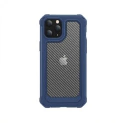Coque Antichoc IPhone 12 Pro Max Style Fibre De Carbone - Bleu Foncé -All For Phone Magasin coque iphone 12 pro max frac3428 1