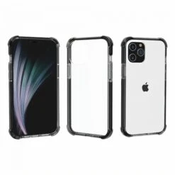 Coque Antichoc IPhone 12 Pro Max Transparent Hybride - Noir -All For Phone Magasin coque iphone 12 pro max frac3439 9