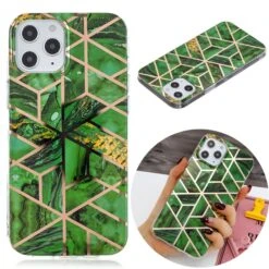 Coque Silicone IPhone 12 Pro Max Fantaisie Géometrique - Vert -All For Phone Magasin coque iphone 12 pro max frac3459 1