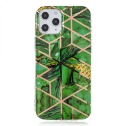 Coque Silicone IPhone 12 Pro Max Fantaisie Géometrique - Vert -All For Phone Magasin coque iphone 12 pro max frac3459 4