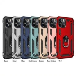 Coque Antichoc IPhone 12 Pro Max Hybride Armor Avec Anneau - Noir -All For Phone Magasin coque iphone 12 pro max frac3527 1